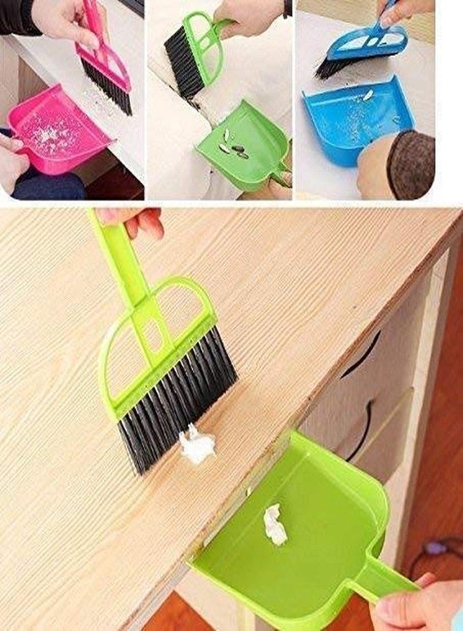 Dabster Mini Dustpan with Brush Broom Set for Multipurpose Cleaning 2 pcs Small Broom for Kids dust pan with Brush - Image 5